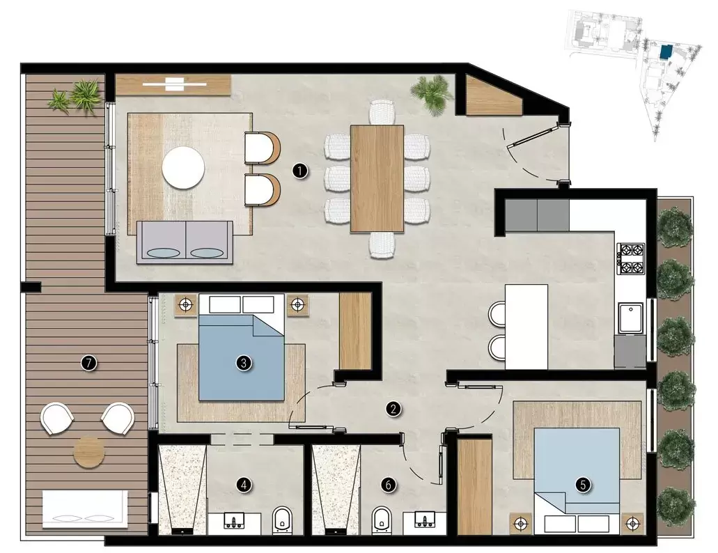 2-Bedroom Apartment Type 3